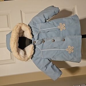 1980's Vintage Weather Tamer Lined Snowflake Hooded sz 2T Winter Coat